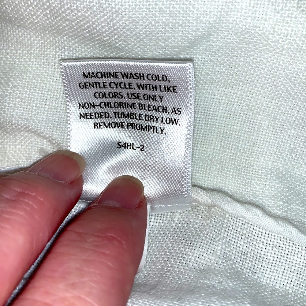 Eileen Fisher White Linen Top Jacket - Picture 6 of 6